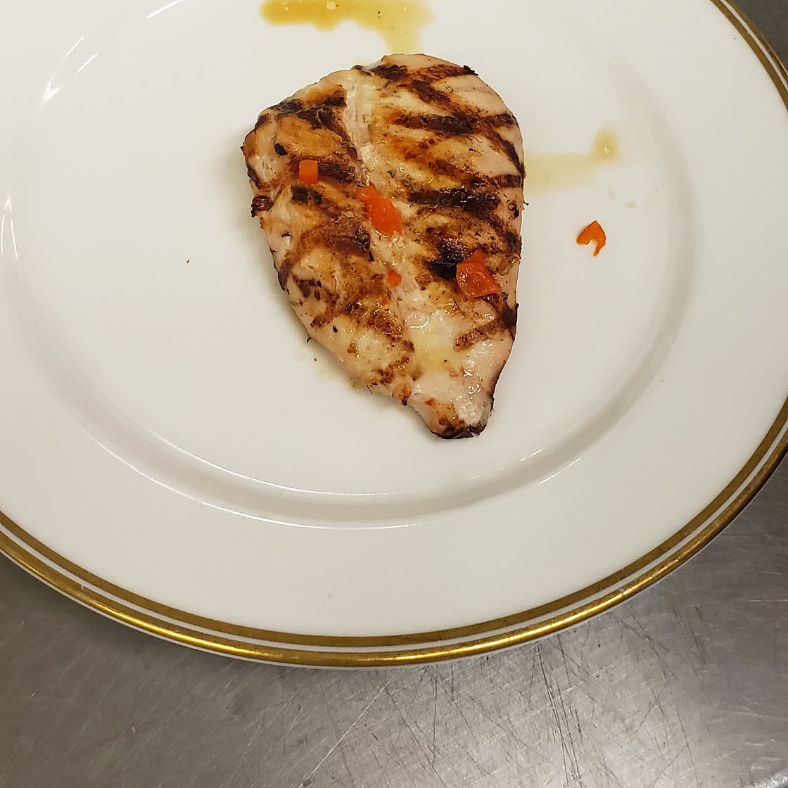 Grilled Chicken with Red Pepper Butter