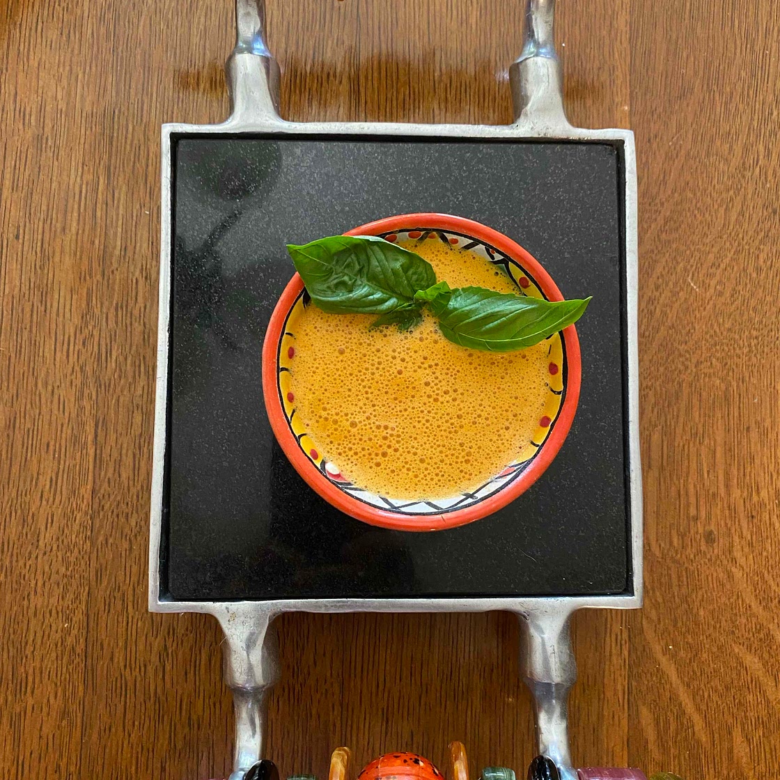 Garden Fresh Tomato Basil Soup/Pressure Cooker