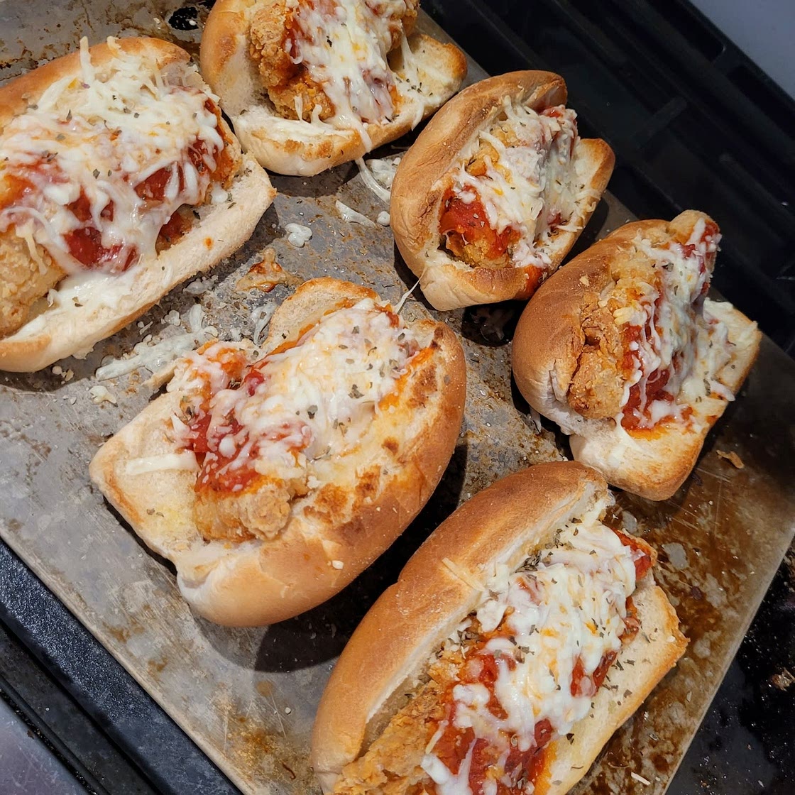 Chicken Parm Bird Dogs