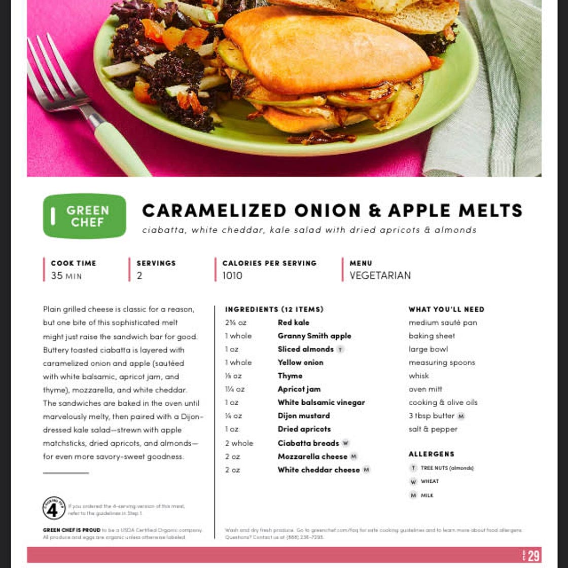 Caramelized apple and onion melts 