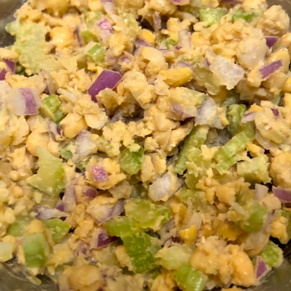 Mashed Chickpea Salad