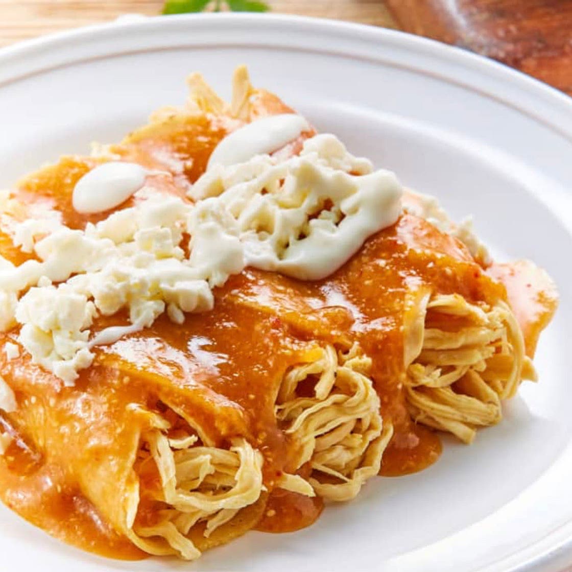 Enchiladas de pollo