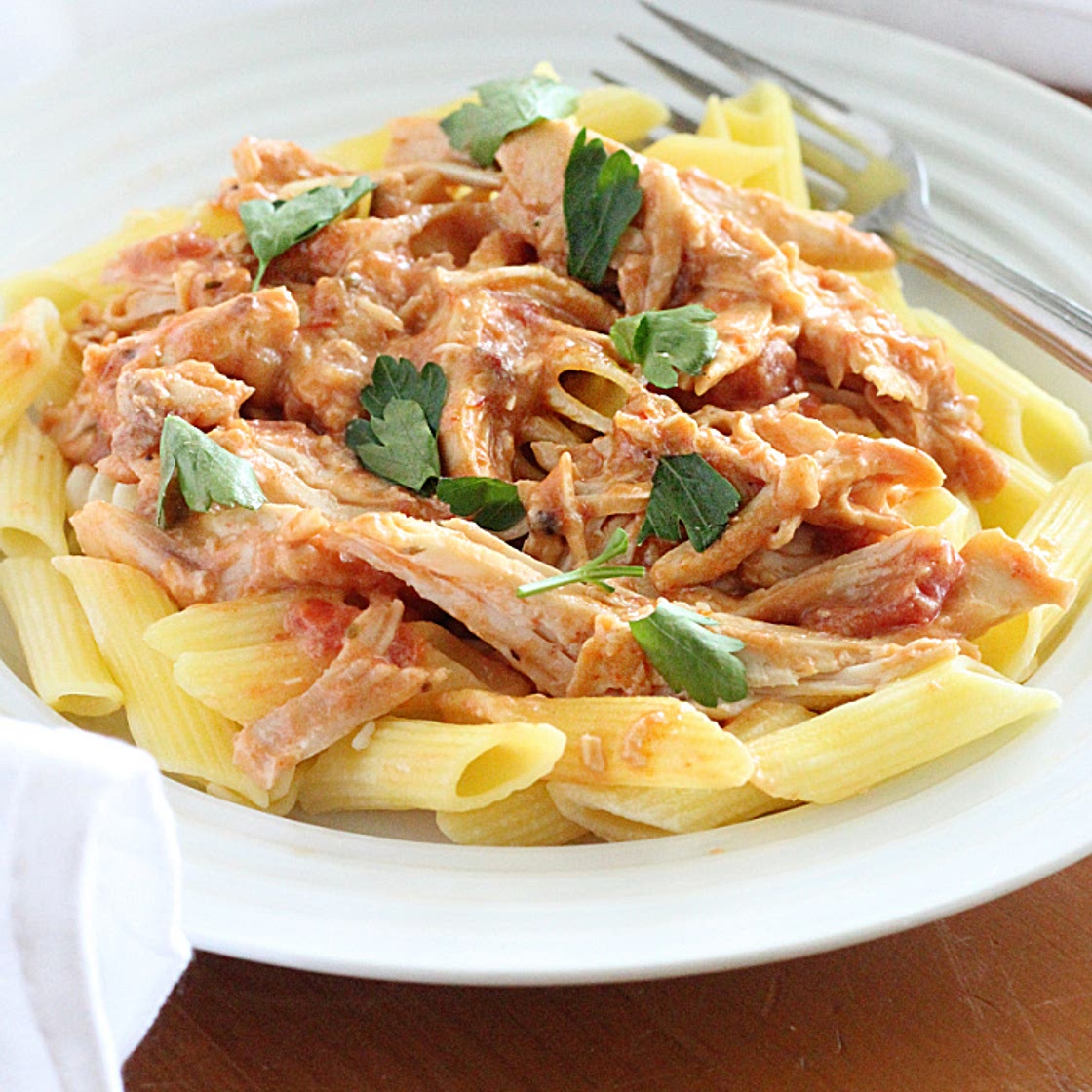 Slow Cooker Creamy Tomato Chicken
