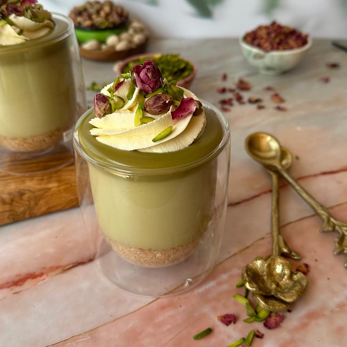 Pistachio Cheesecake Cups 