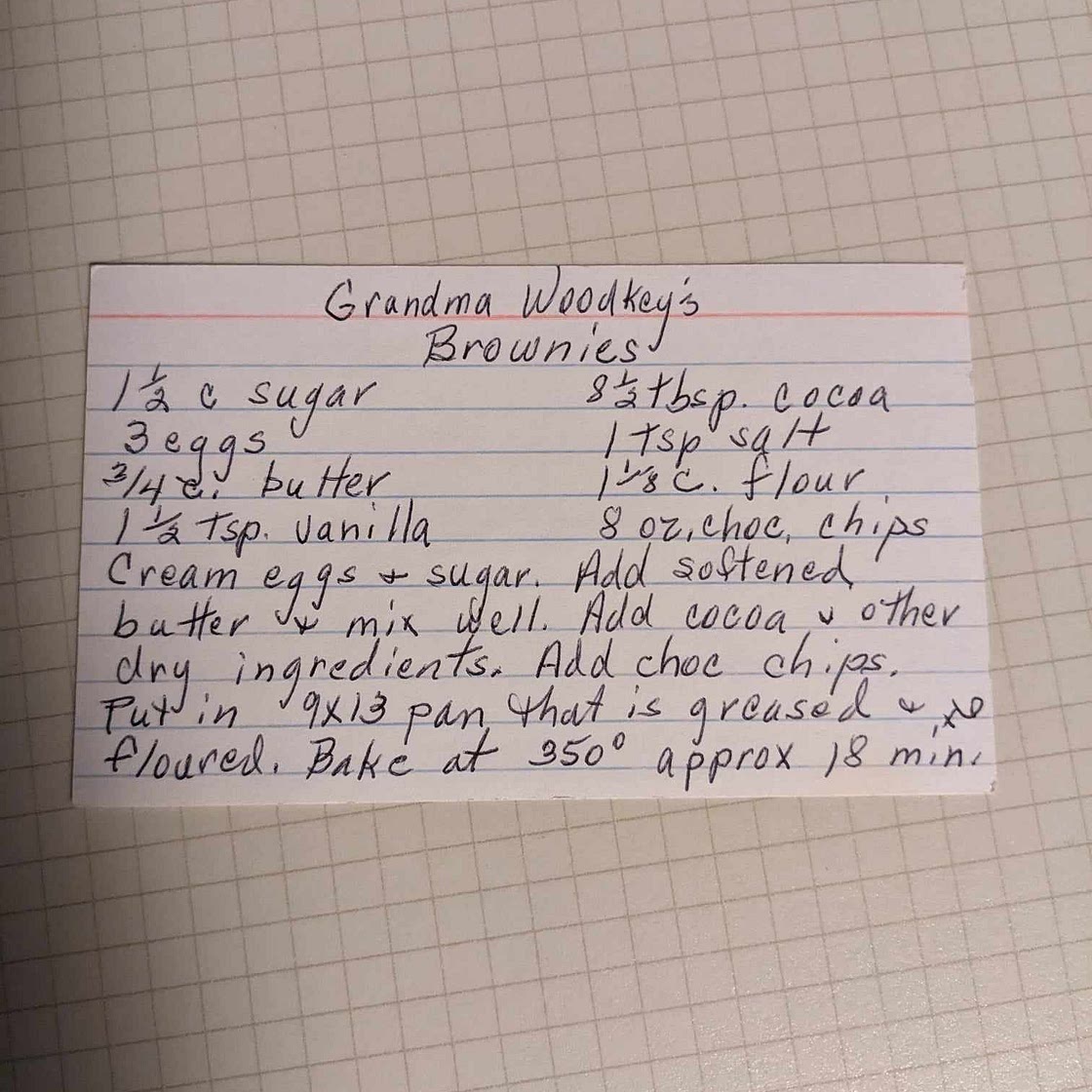 Grandma Woodkey's Brownies