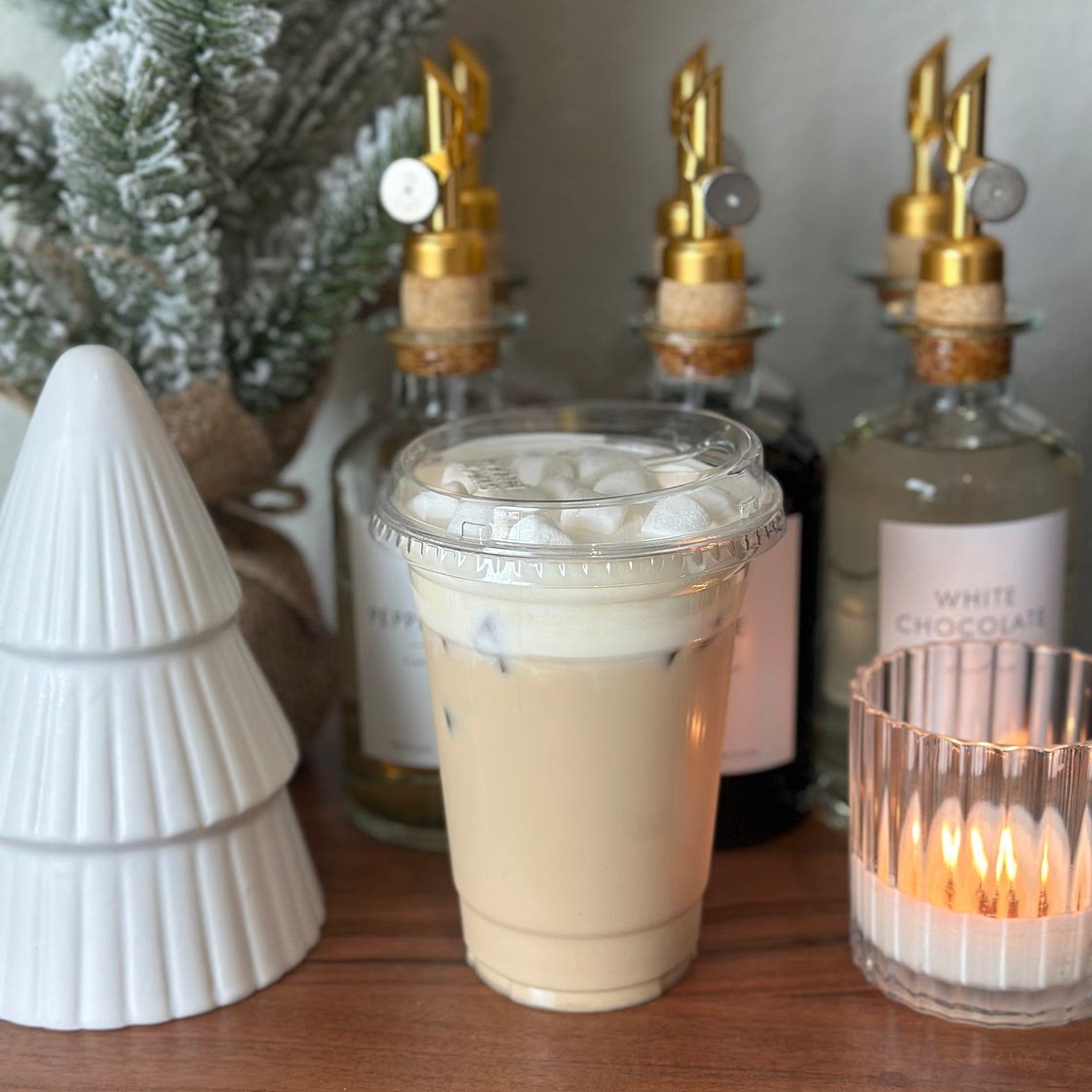 White “Hot Cocoa” Breve
