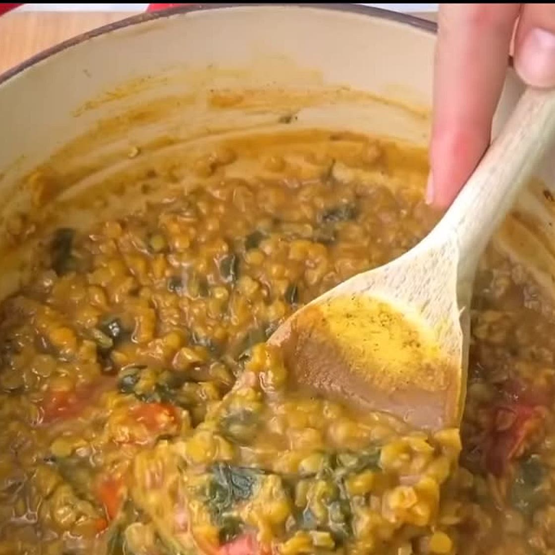 Lentil, Spinach and Tomato Dhal