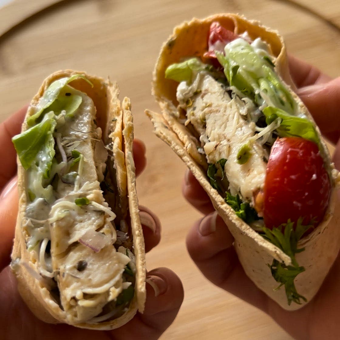 Grilled Chicken Tzatziki Wrap