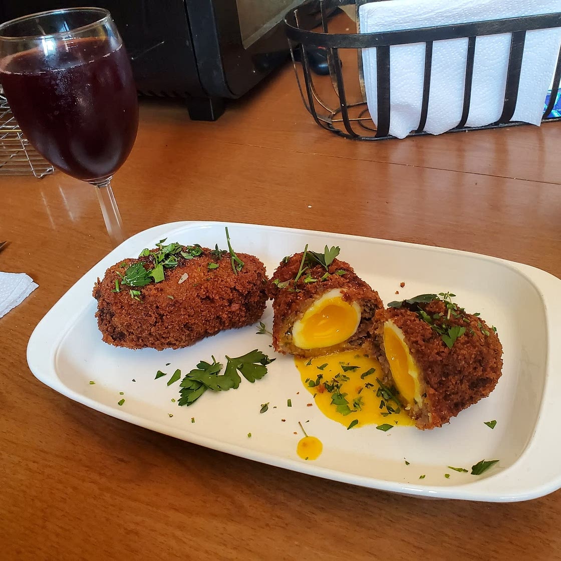Crispy Scotch Eggs with Runny Yolk