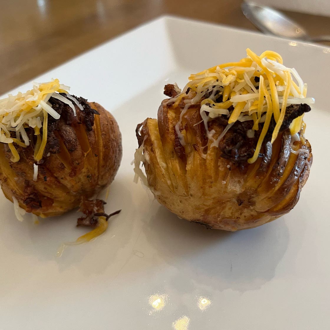 Air Fried Hasselback Potatoes