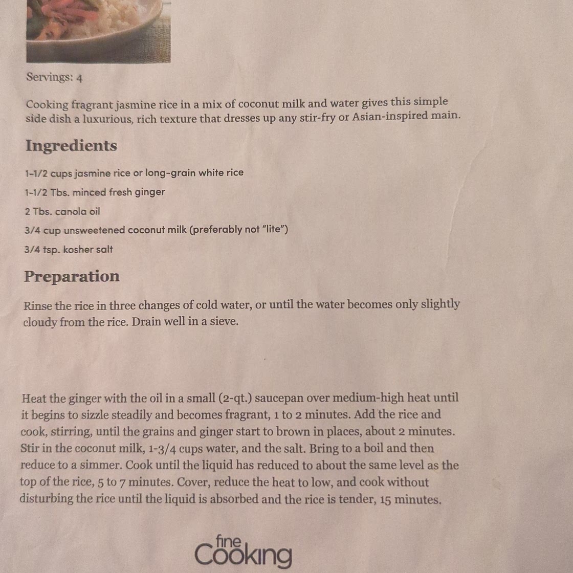 Coconut Rice