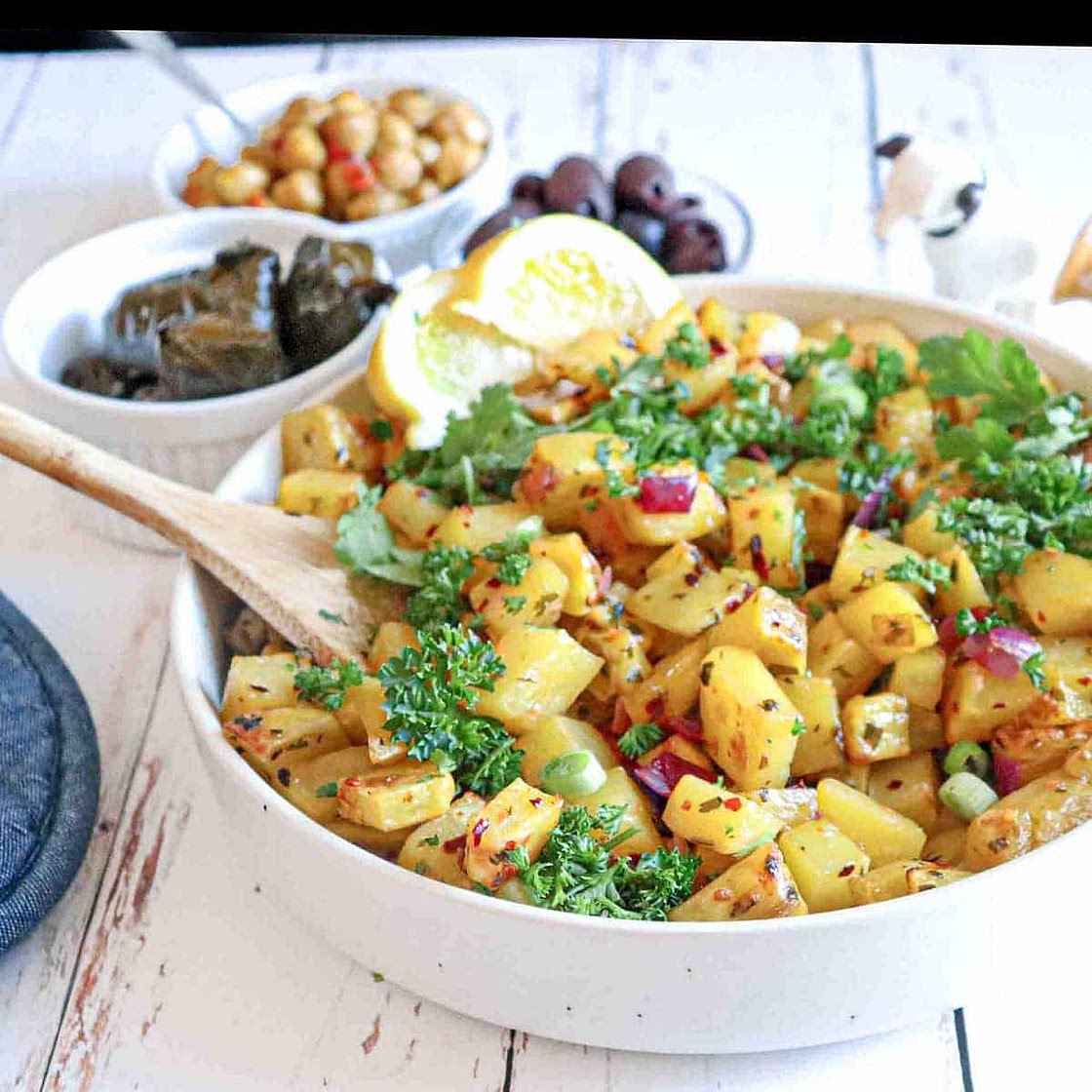 Batata Harra (Lebanese Spicy Potatoes)