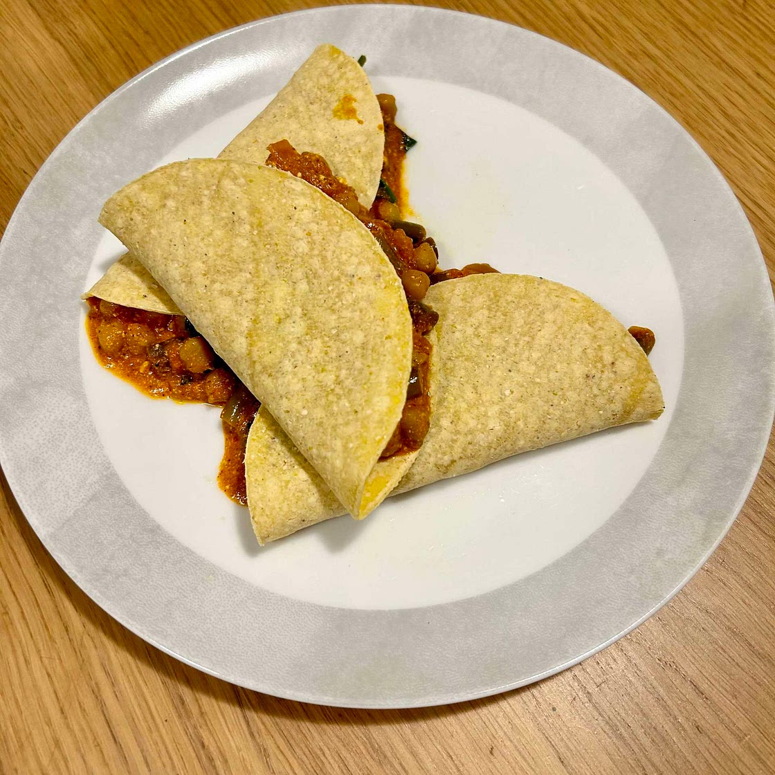 105. Achiote-braised Vegetable Tacos