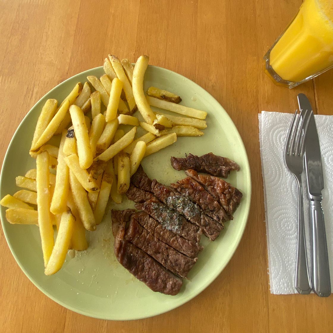 Sirloin Steak with Garlic Butter