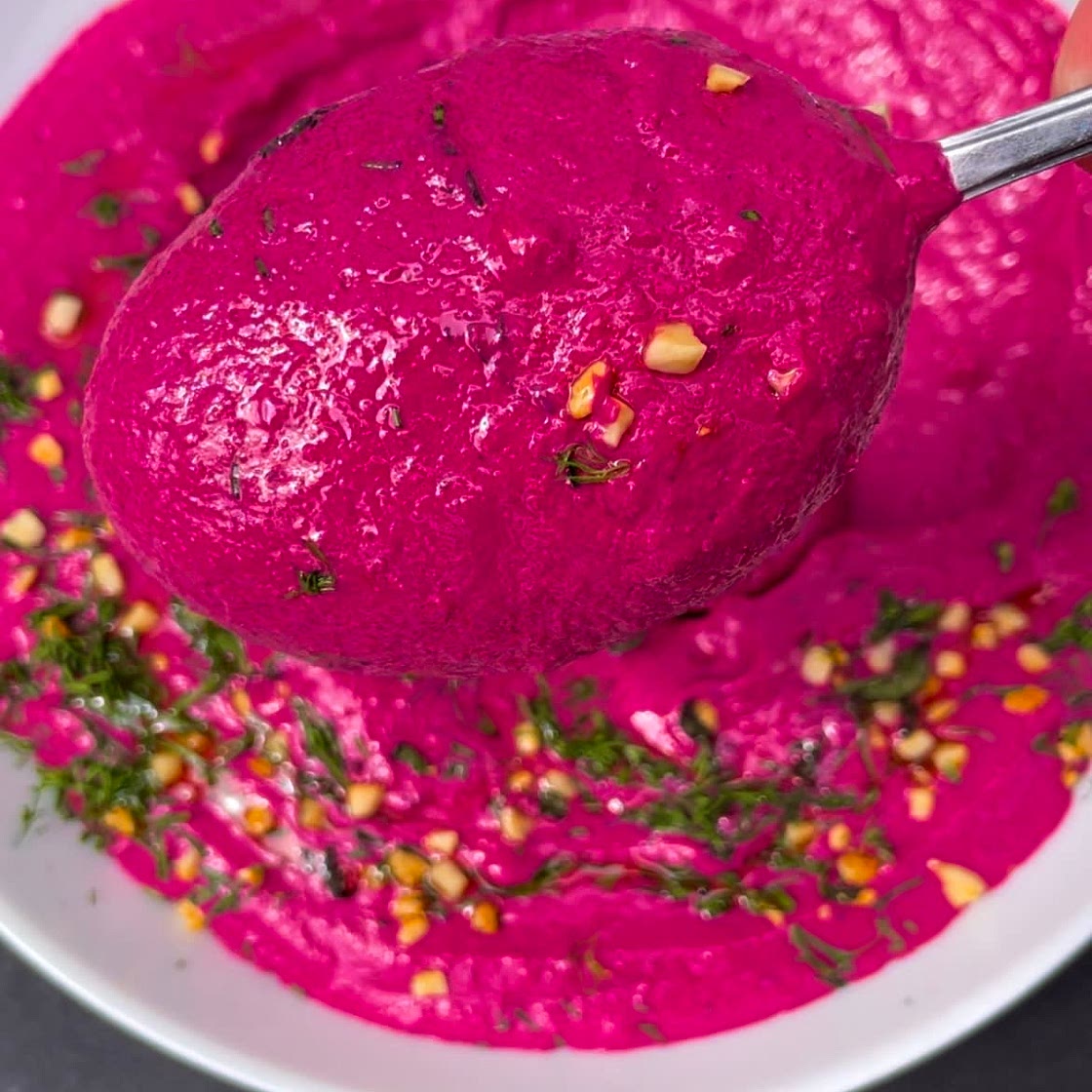 PINK BEAN + BEET DIP