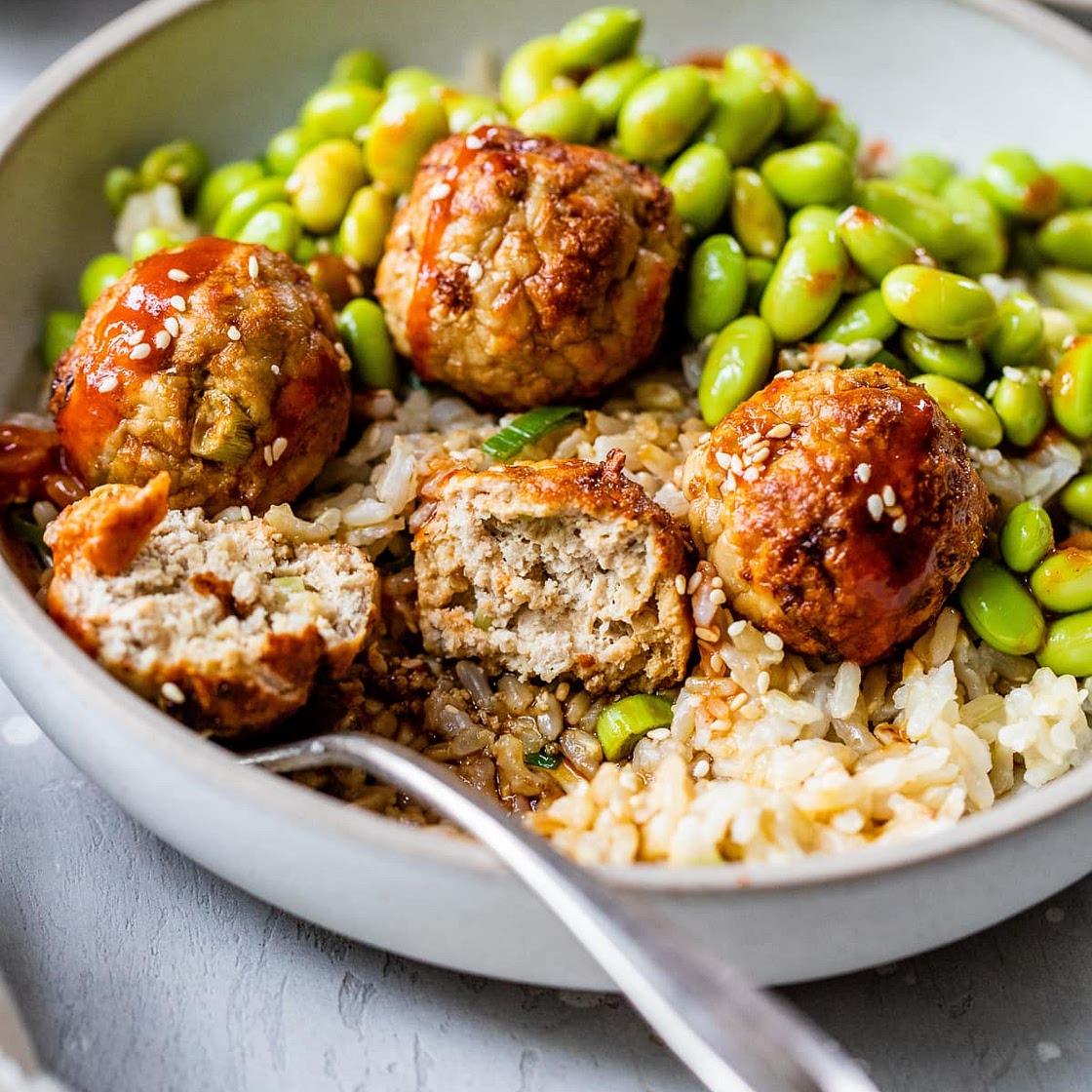 Air Fryer Asian Meatballs