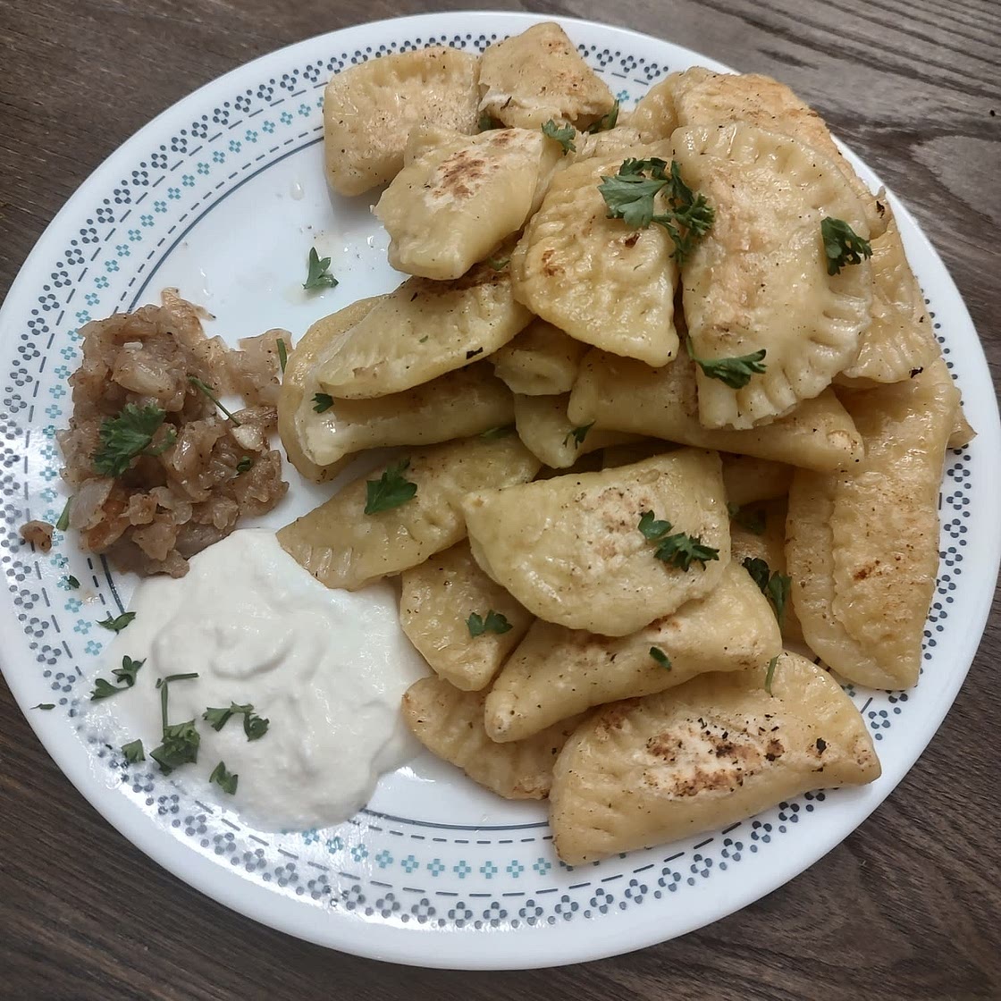 Pierogi Ruskie (Potato and Cheese Pierogi)