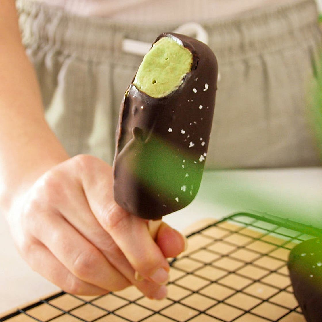 AVOCADO MINT & CHOCOLATE ICE CREAMS
