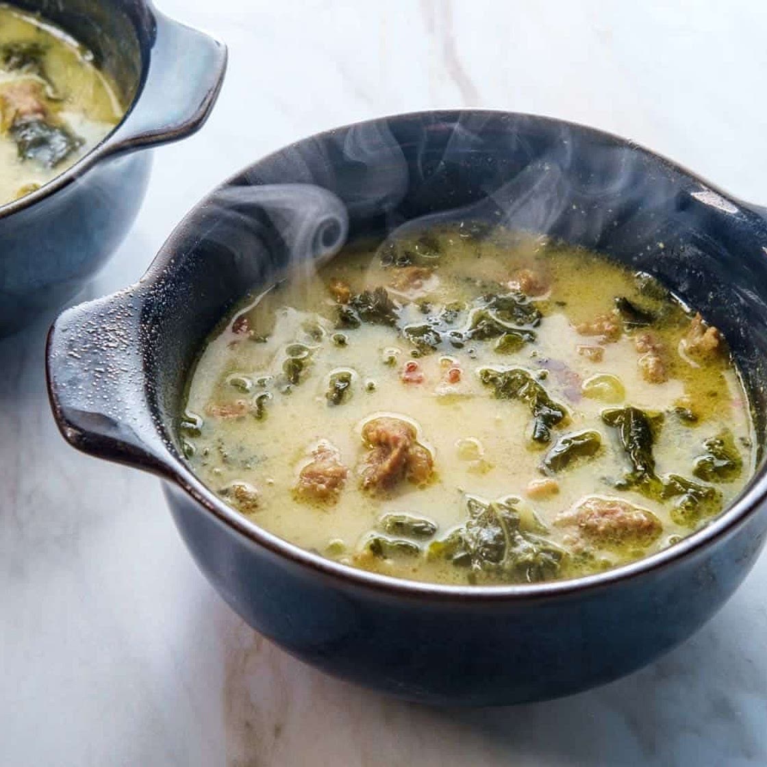 Creamy Italian sausage soup