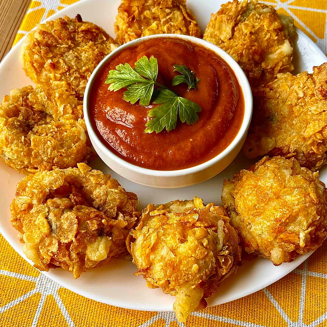 Crunchy Chili Cheese Potato Nuggets 
