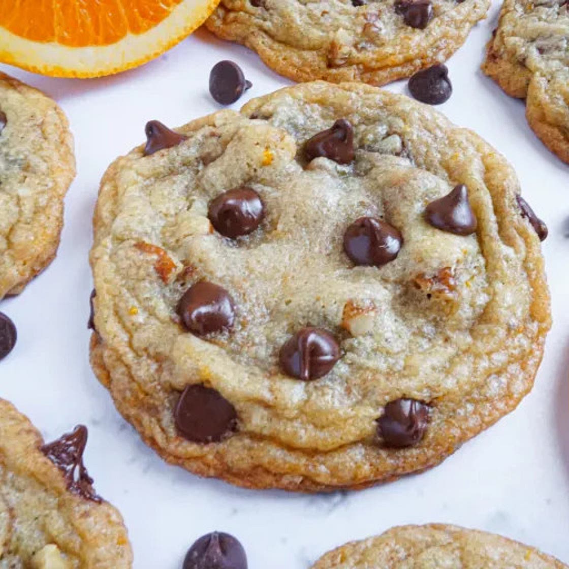 Orange Chocolate Chip Pecan Cookies