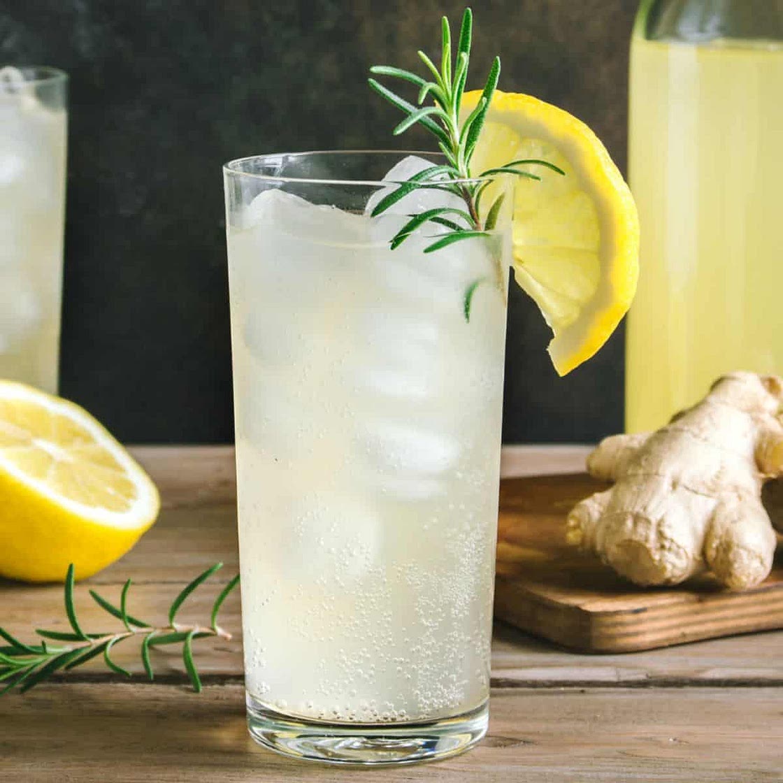 Ginger honey lemonade