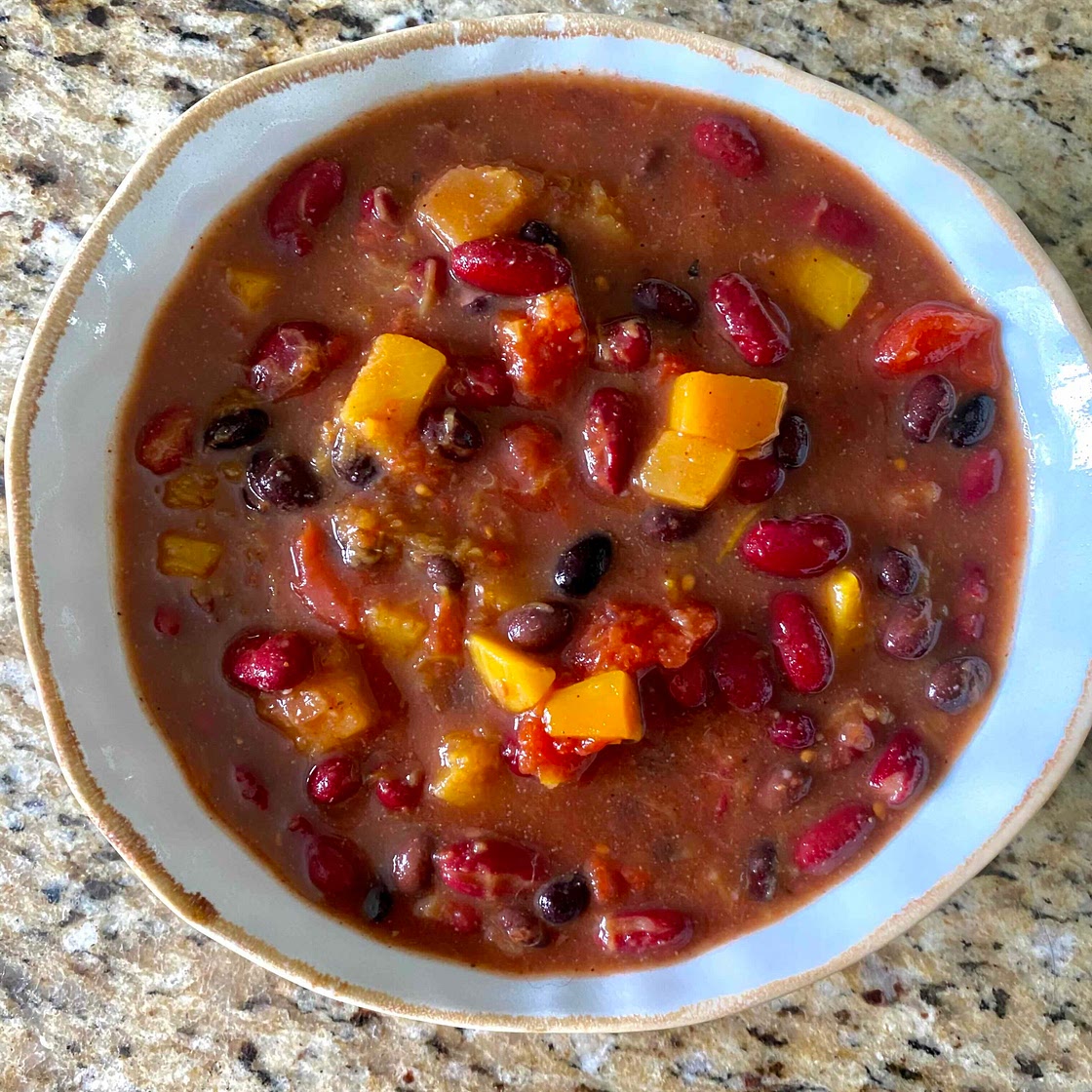 Easy Bean & Butternut Squash Chili