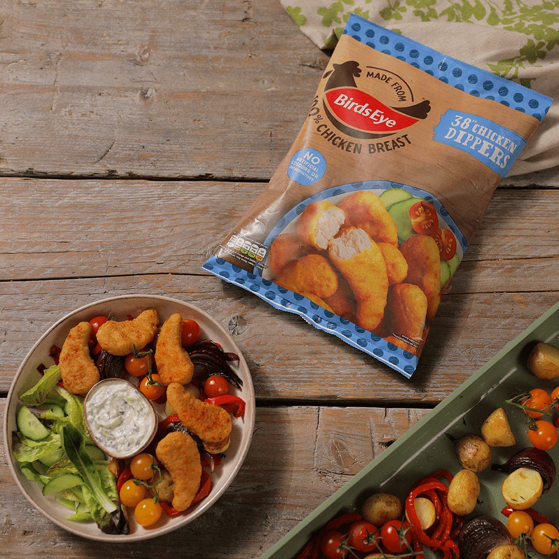 Mediterranean Chicken Tender Tray Bake