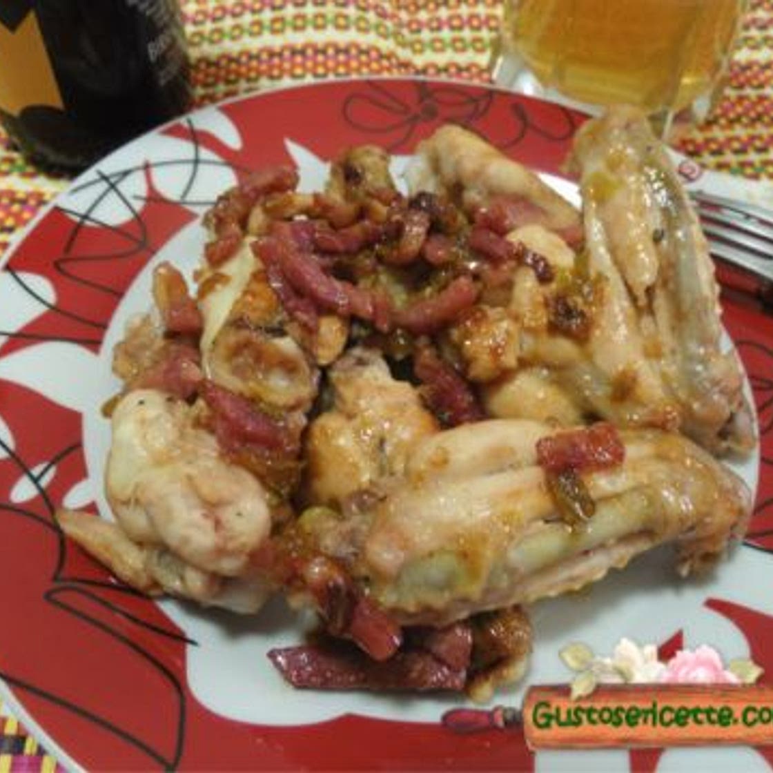 Alette di pollo alla birra