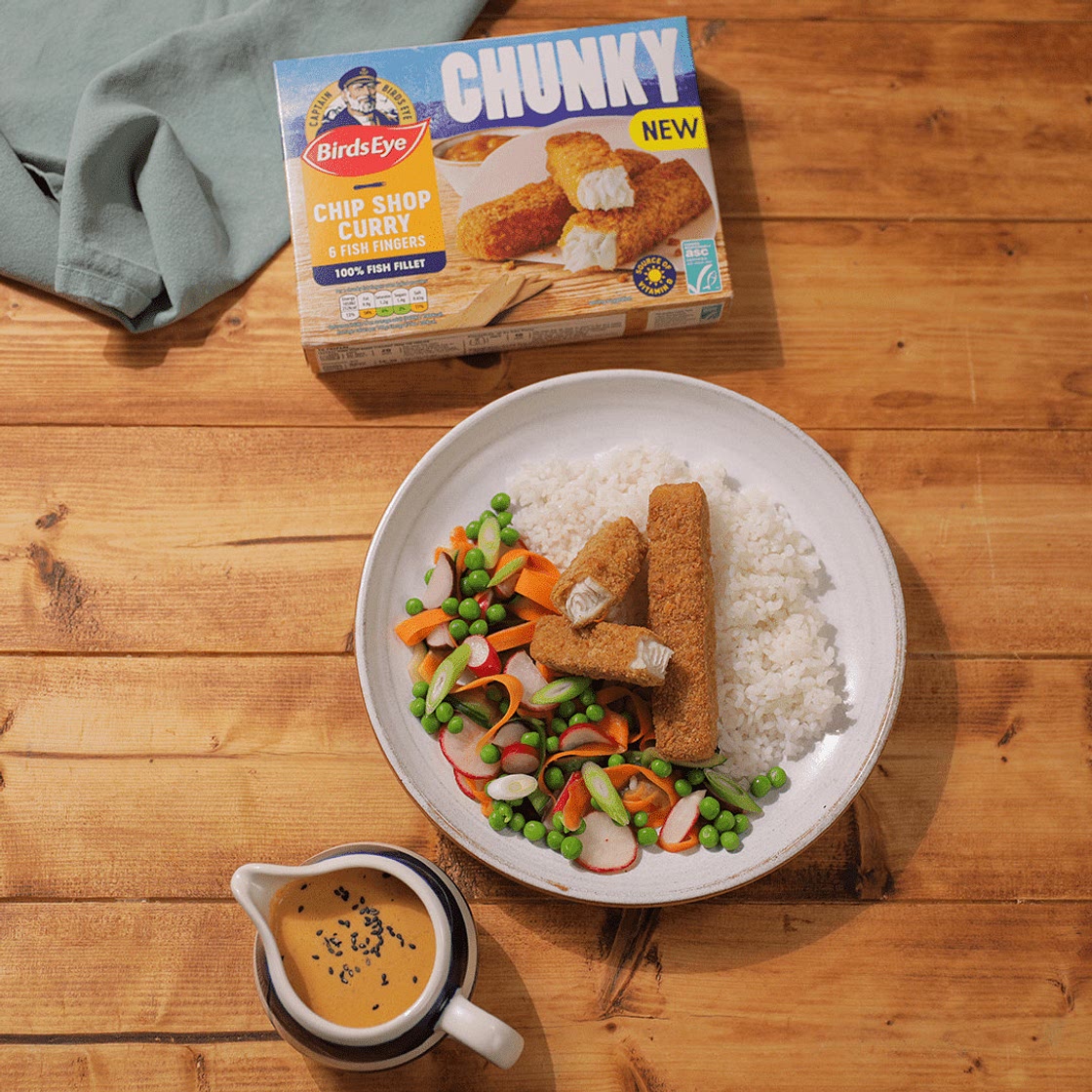 Fish Finger Katsu Curry