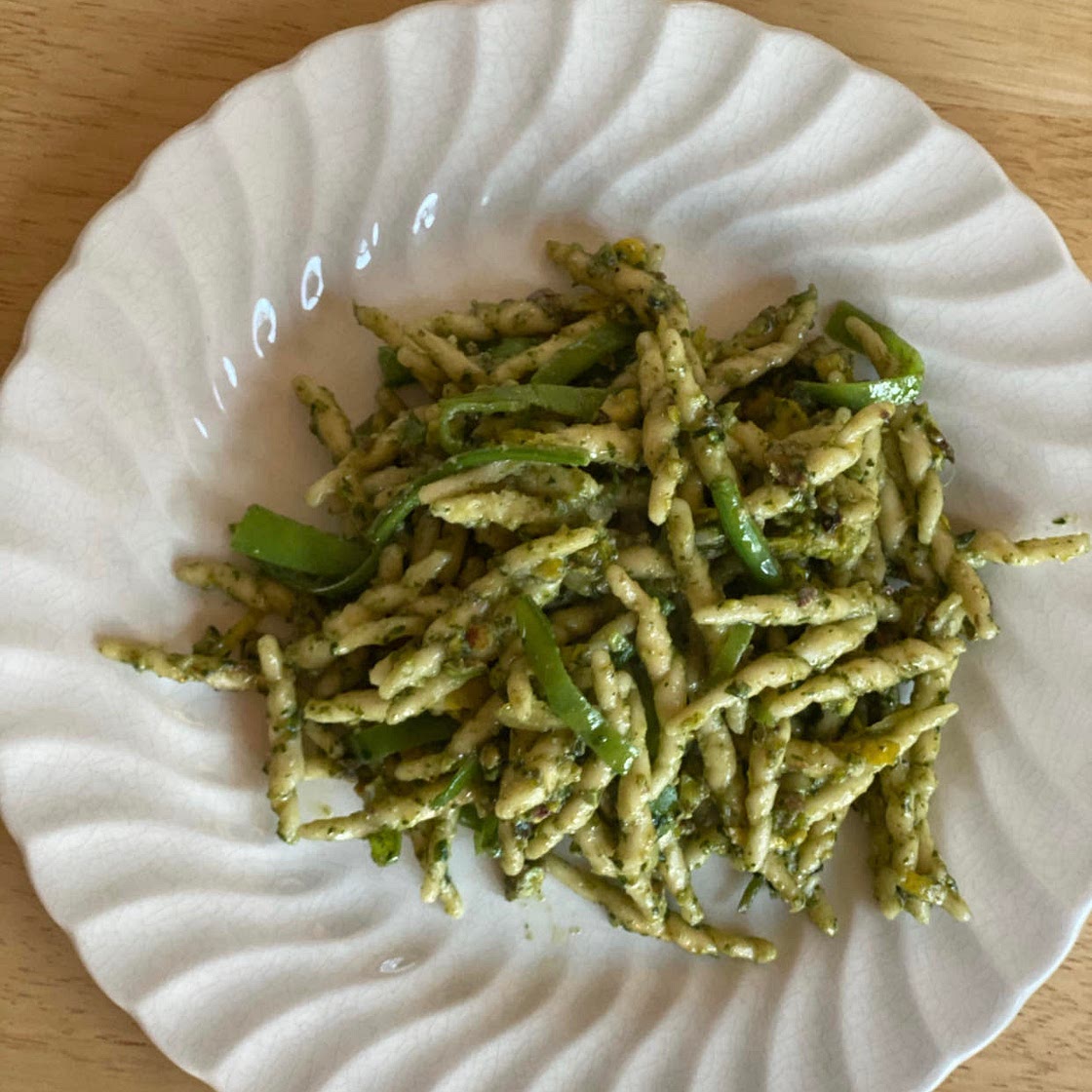 Pasta with Pecorino and Pistachios
