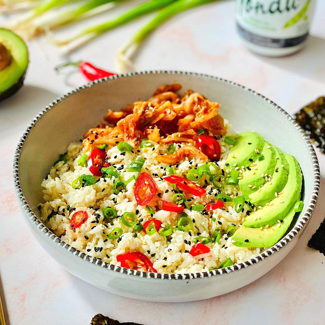 Leftover Tofu Rice Bowl