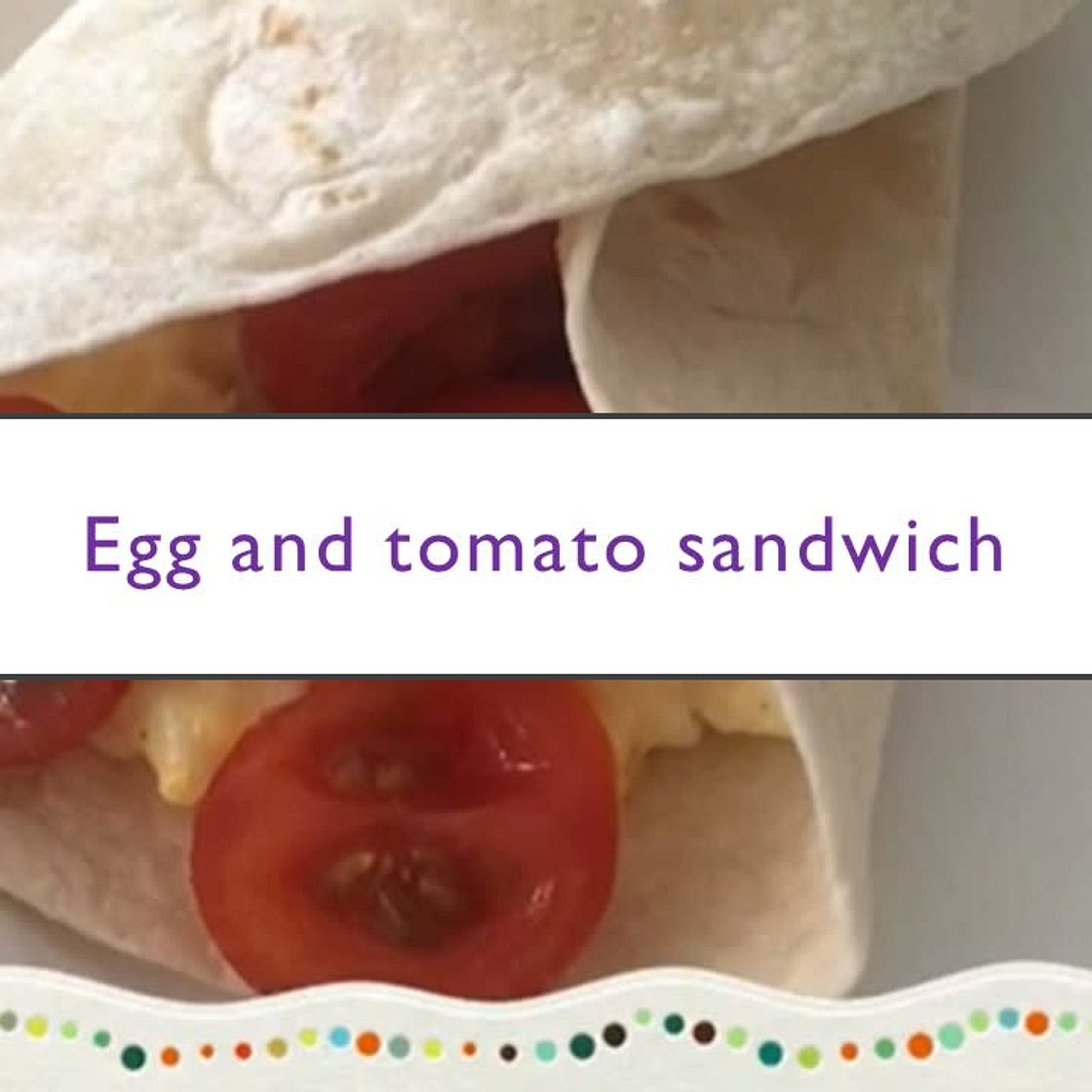 Egg and tomato sandwich