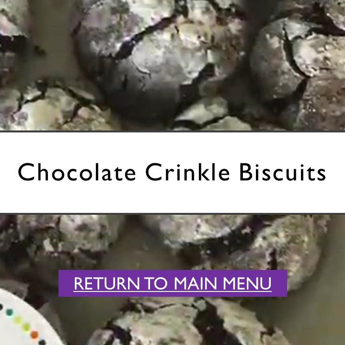 Chocolate Crinkle Cookies