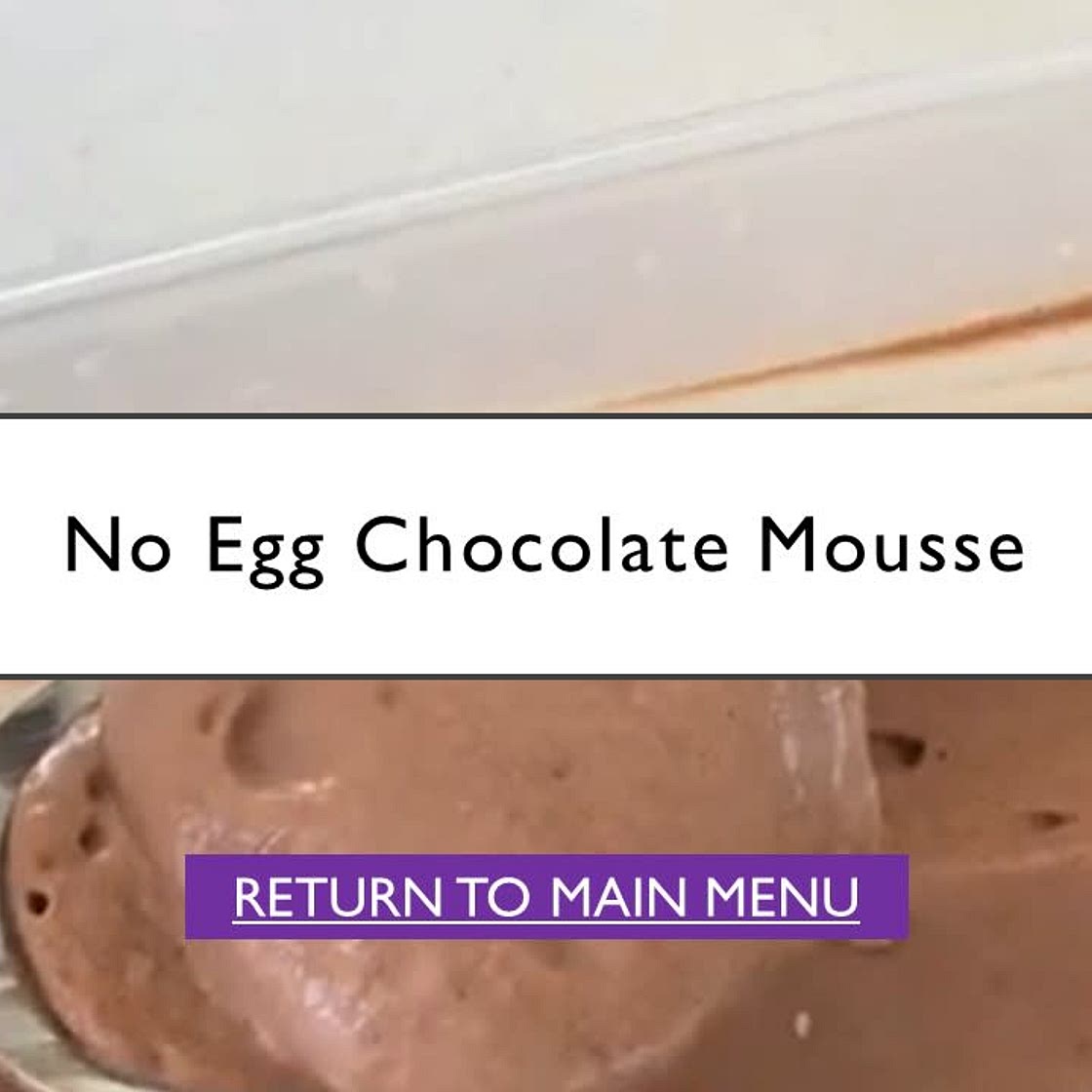 No egg chocolate Mousse
