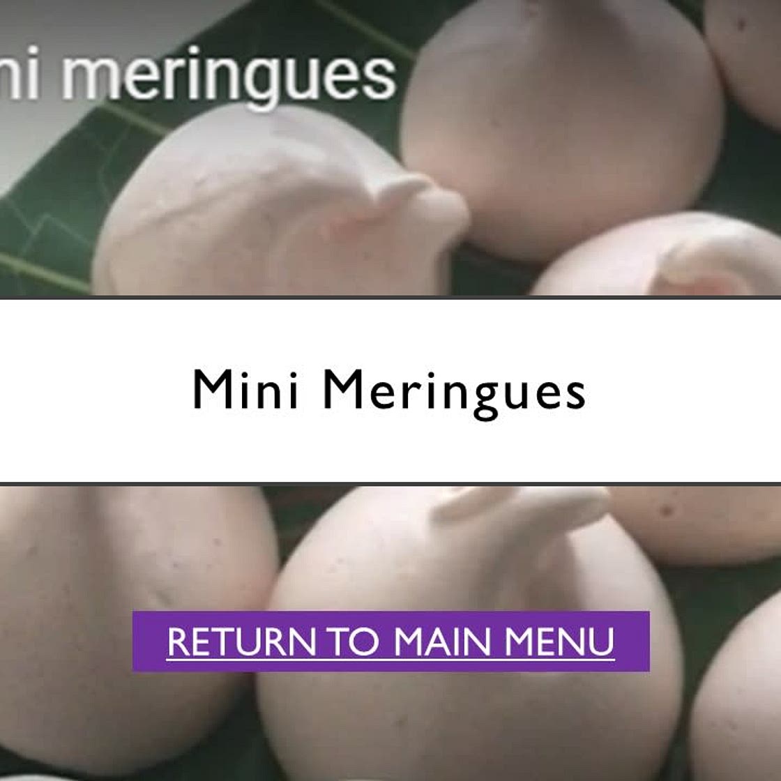 Mini Meringues