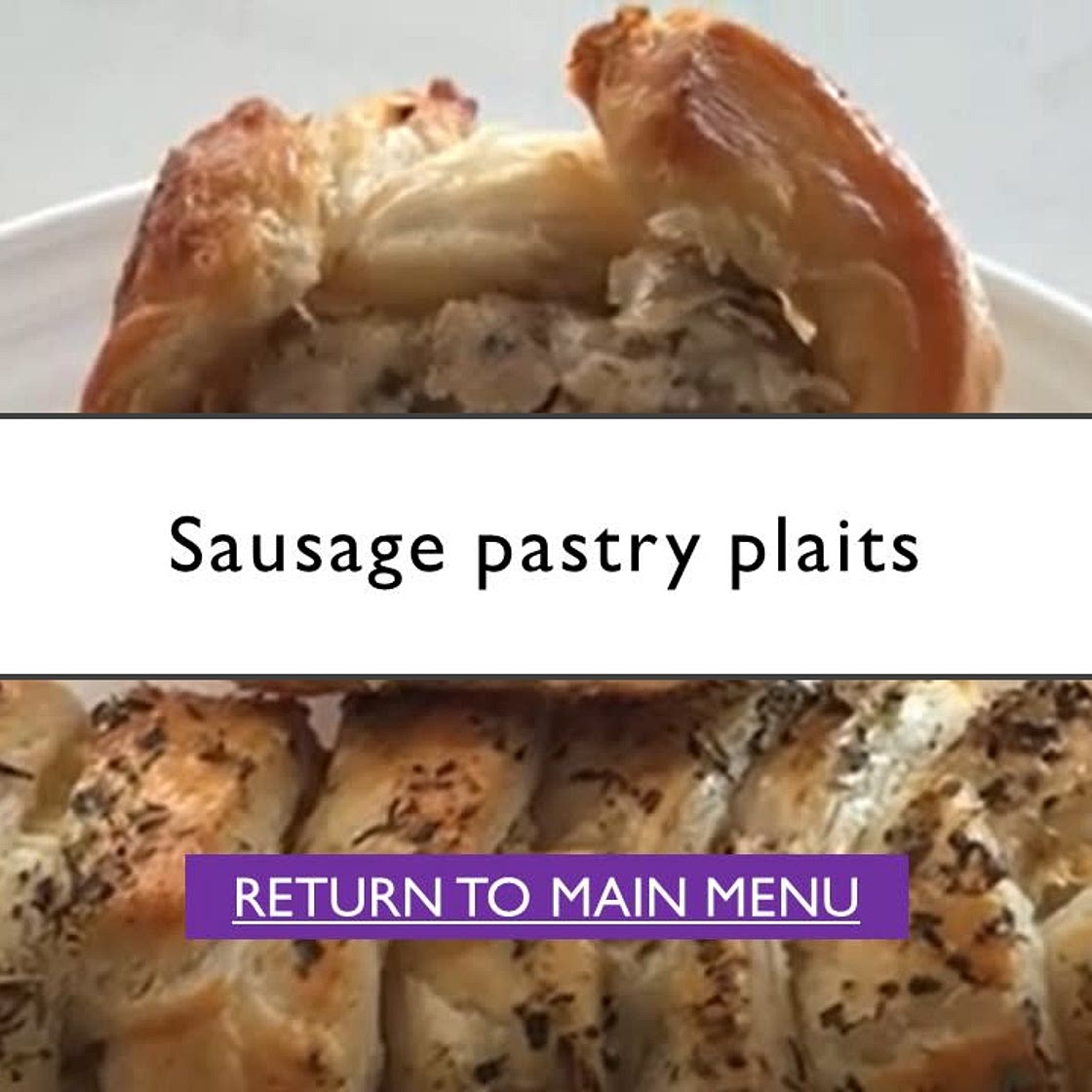 Sausage Pastry Plait