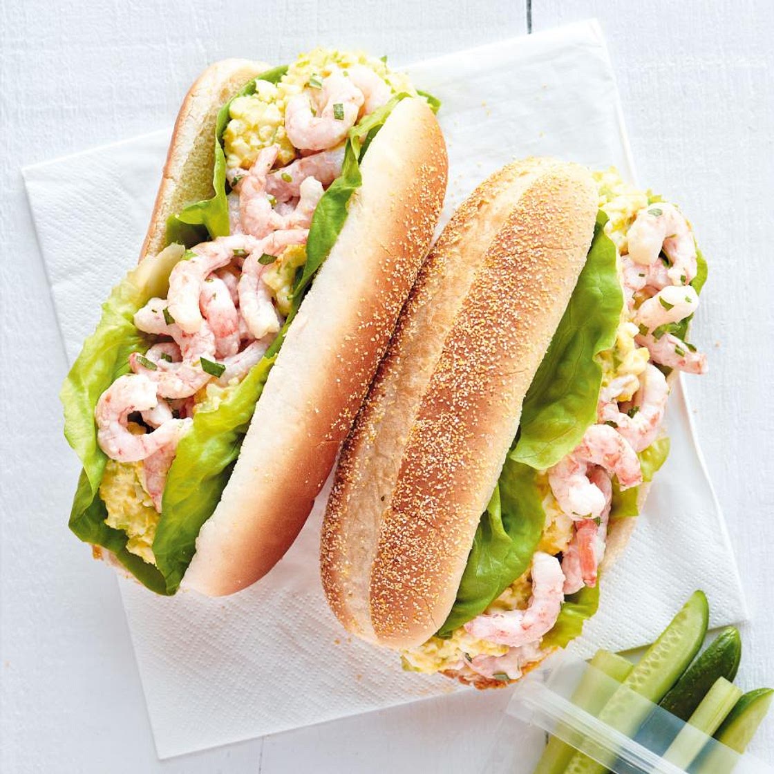 Egg Salad Sandwiches with Nordic Shrimp