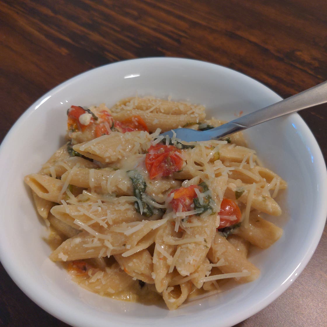 Feta pesto pasta