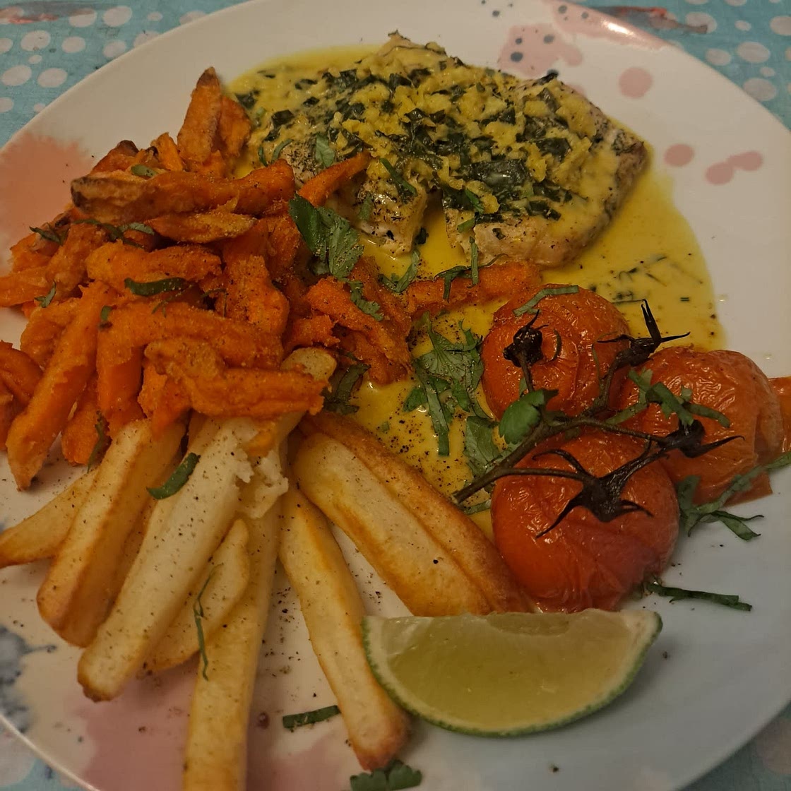 Coconut Fish and Tomato Bake