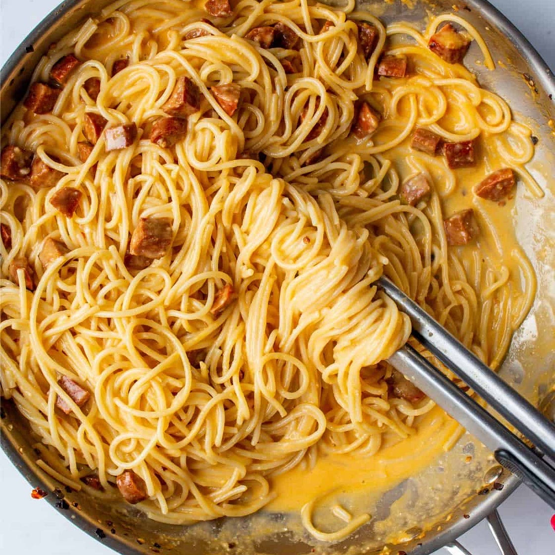 Chorizo carbonara 