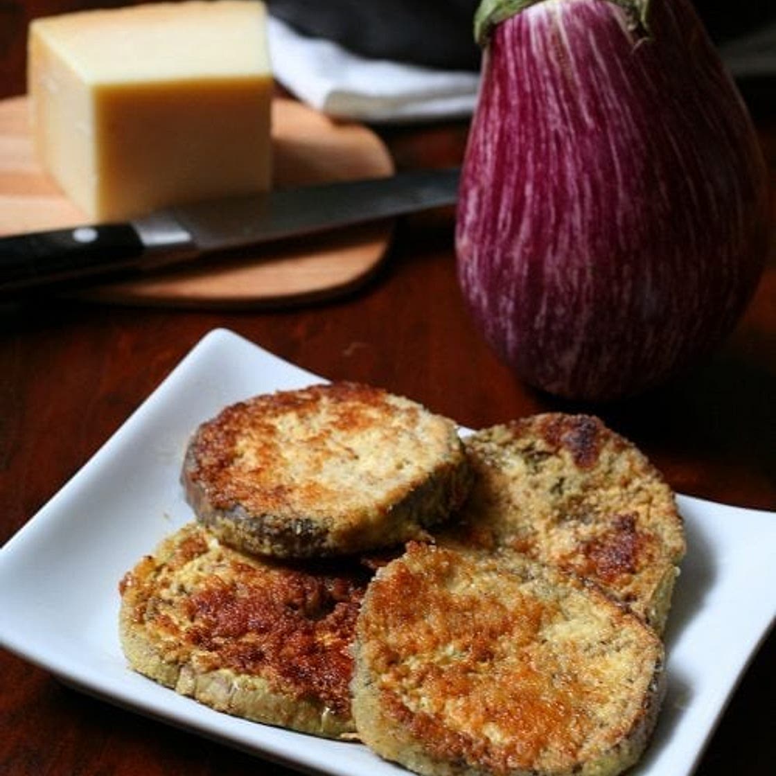 Garlic Parmesan Fried Eggplant – Low Carb and Gluten-Free