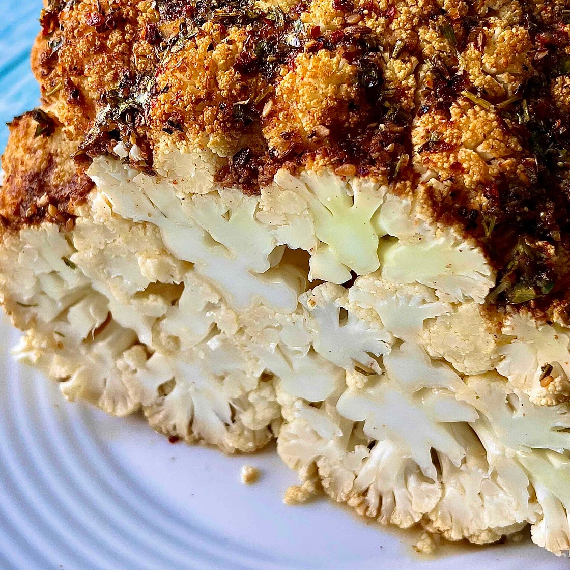 Spicy Chimichurri Roast Cauliflower 