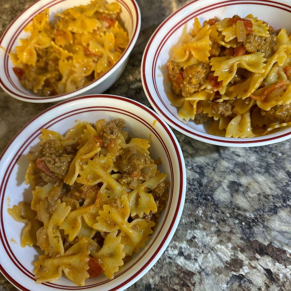 Creamy Chorizo, Tomato & Mascarpone Pasta