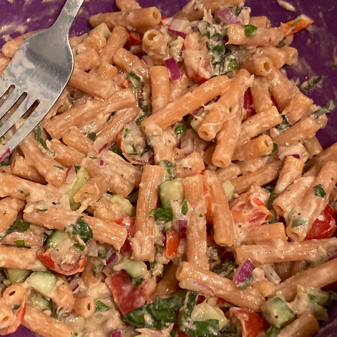High Protein Pasta Salad!