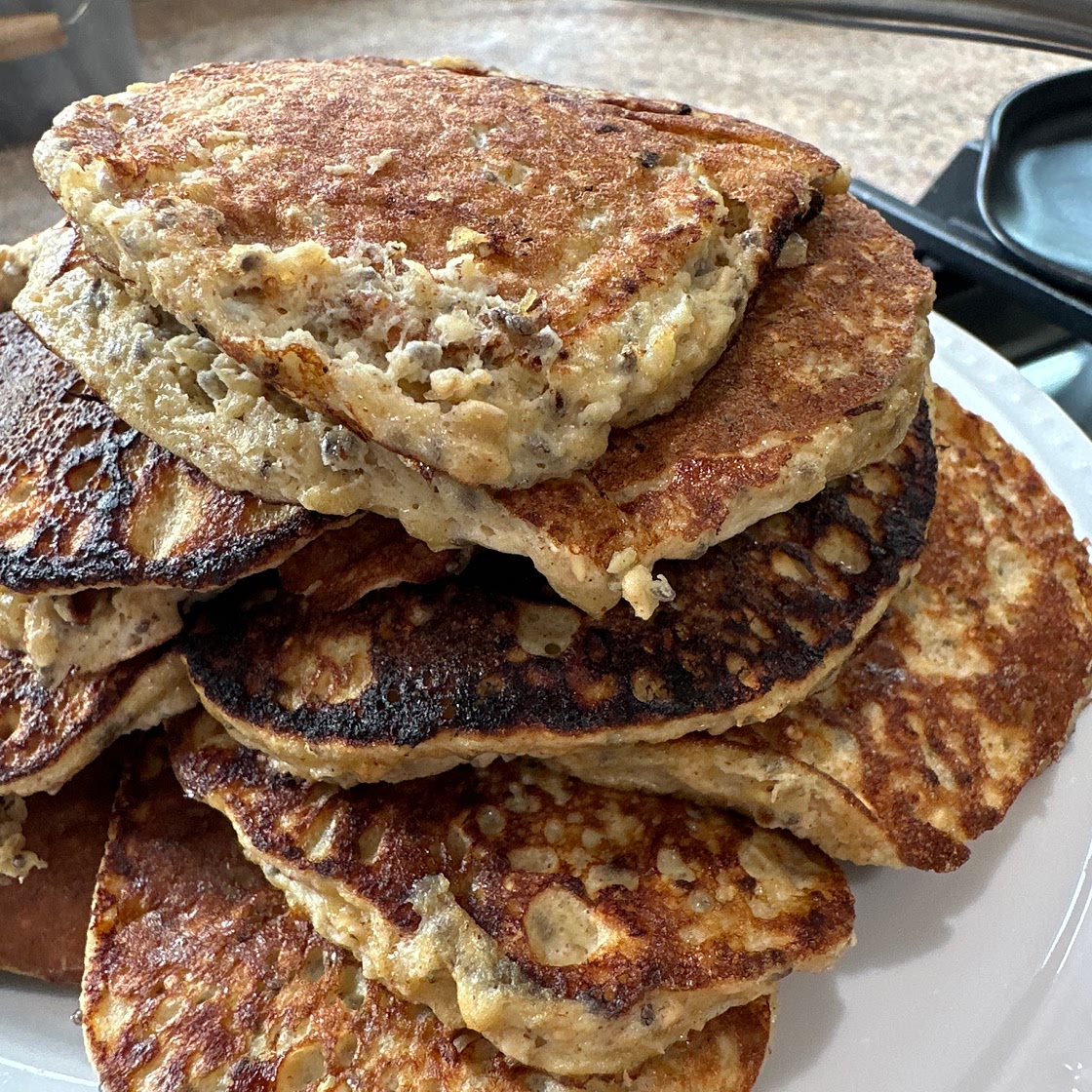 Banana egg protein pancakes