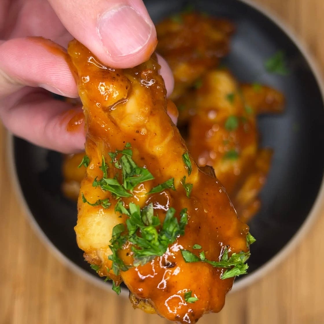 Apple Butter Air Fryer Wings