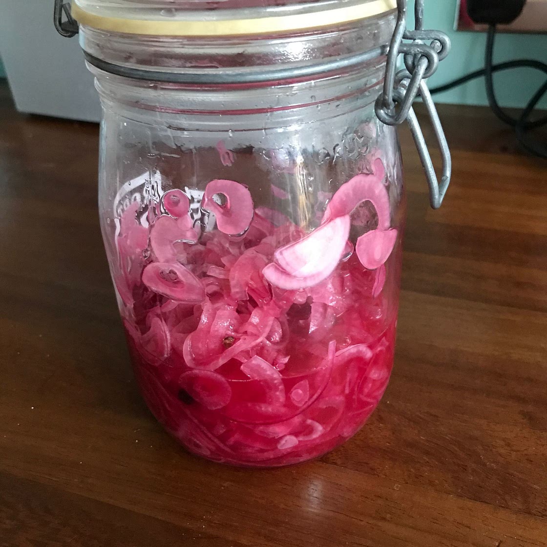 Quick Pink Pickled Onions