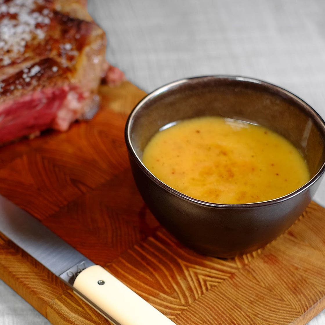 Sauce parfaite pour côte de boeuf ou viande grillée (échalotes-v