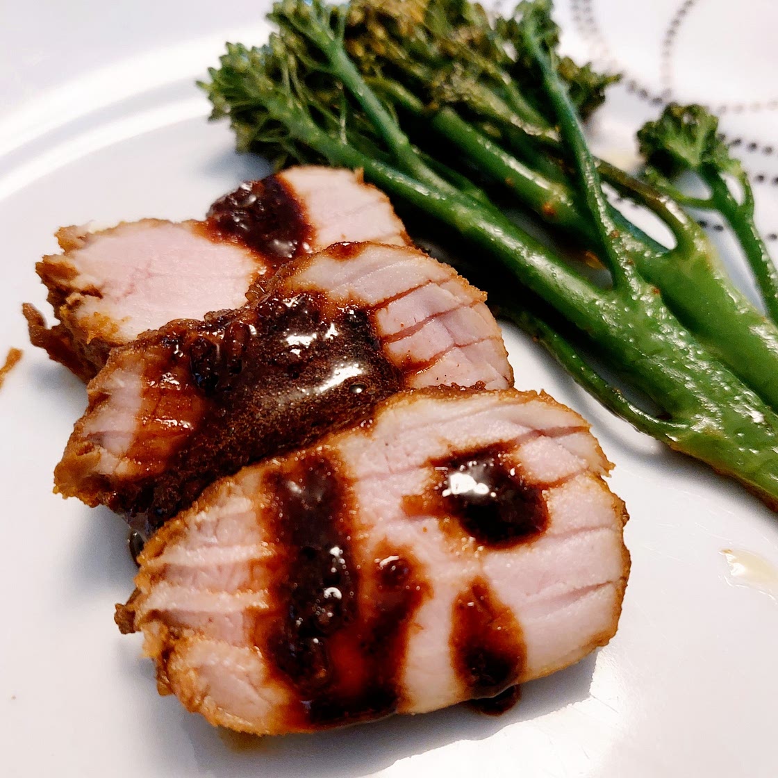 Pork filet - Honey and garlic sauce